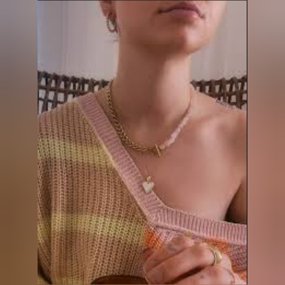 American Eagle stripped v- neck knit sweater - Picture 10 of 10